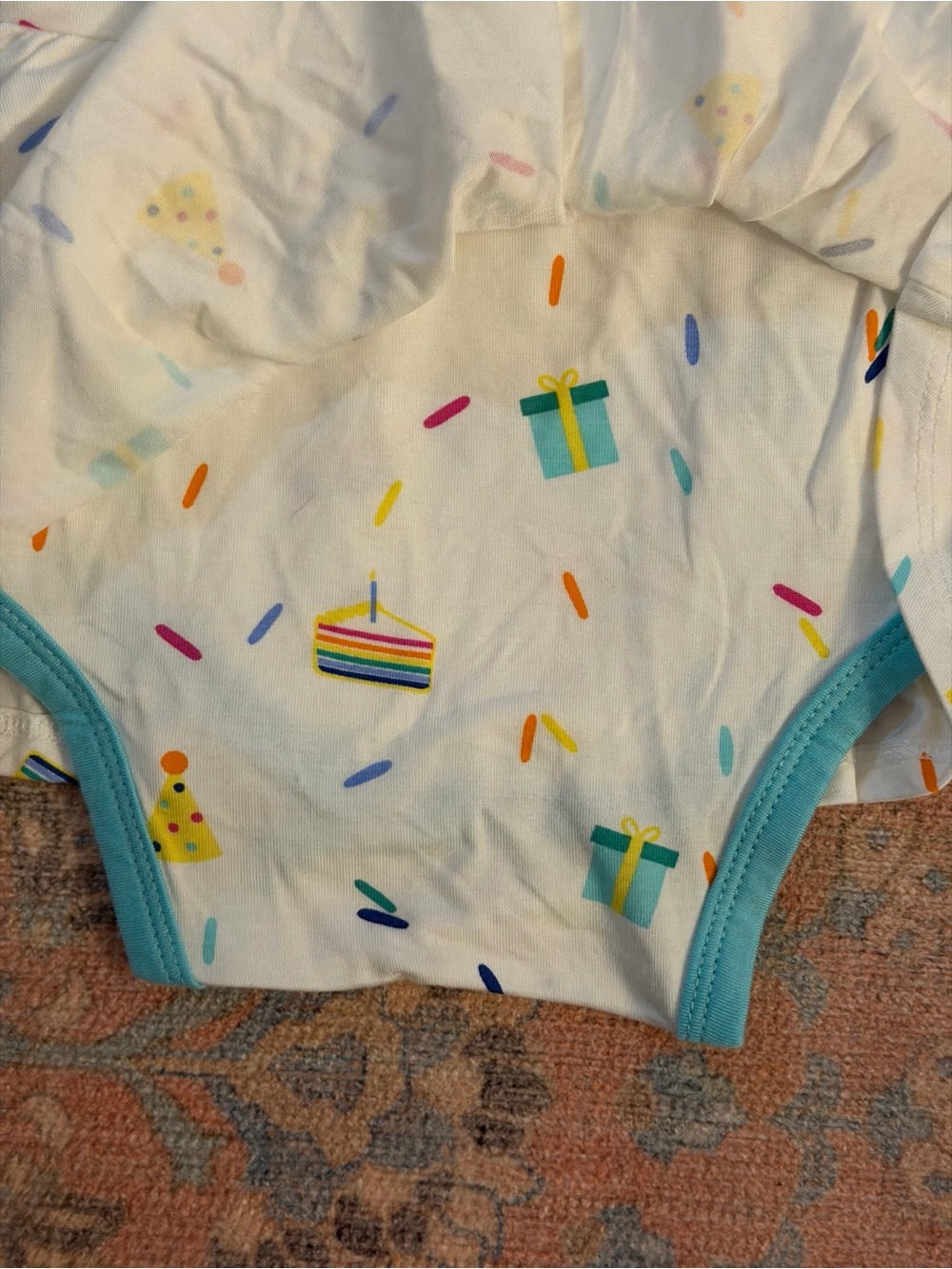Brand New Kyte Baby 6-12 Month Cloud Party Long Sleeve Twirl Dress - Picture 11 of 11